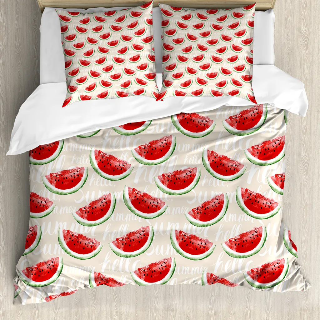 Set Letto ABAKUHAUS 155x220 cm | Microfibra Effetto Acquerello