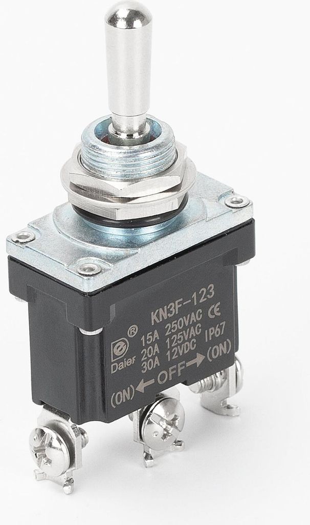 IP67 Wasserdichter Kippschalter AC/DC Momentan (EIN)-AUS-(EIN) rastet nicht ein