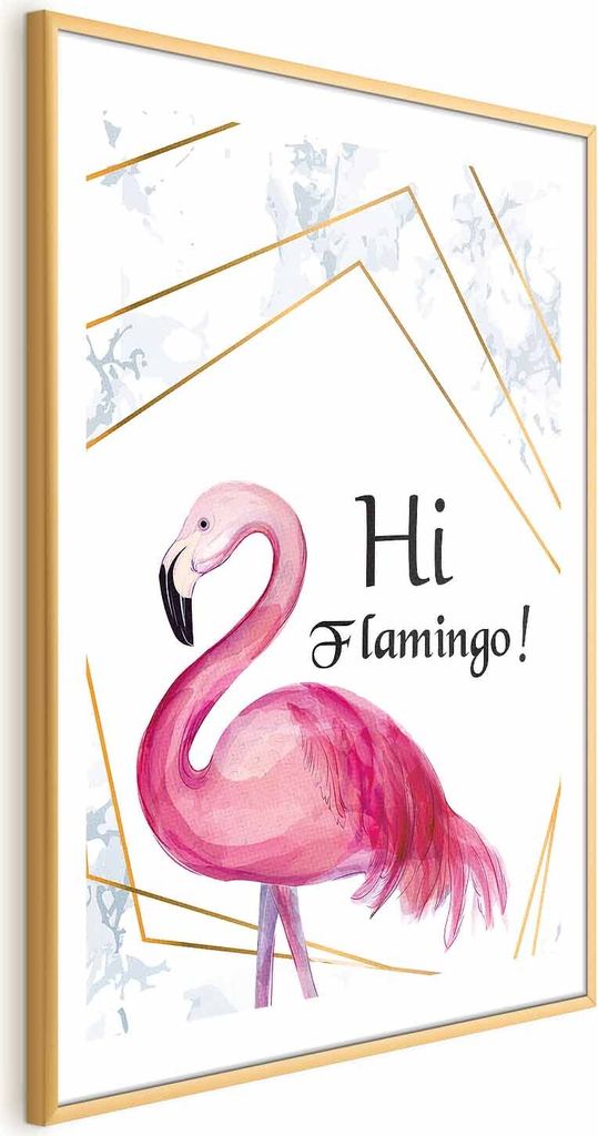 Posterpapier Poster - Hi Flamingo! 29.7x42 cm Text g-C-0131-ao-a