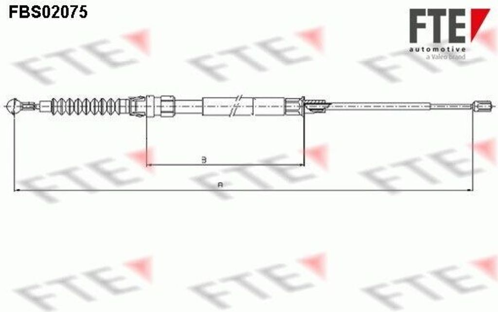 FTE Handbremsseil Seilzug Feststellbremse für VW Golf V Schrägheck (1K1) Hinten Links 9250076