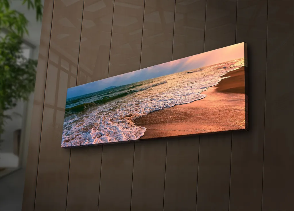 Habiller un Mur Vide avec ce Tableau en Suédine Coloré Opviq 30x90