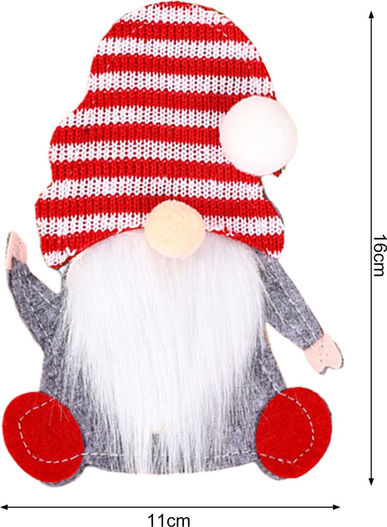 3Pcs Weihnachten Geschirr Halter Festliche Gesichtslosen Gnome Besteck Tasche für Gabel Messer Weihnachten Küche Esstisch Dekor