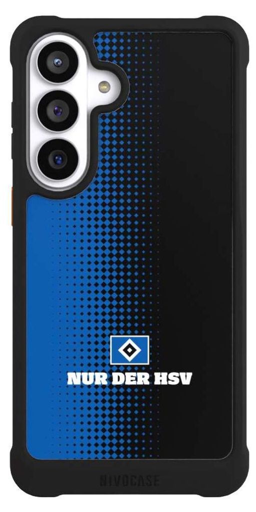 NIVOCASE Hülle für Samsung Galaxy S26+ Stoßfeste Handyhülle NIVOmax Case Schwarz HSV Logo Offizielles Lizenzprodukt