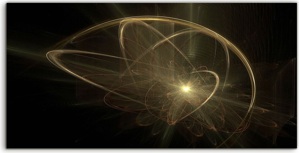 Coloray Spritzschutz aus Glas 100x50 Wandkunst Küchenrückwand digitales fraktales Impressionismus