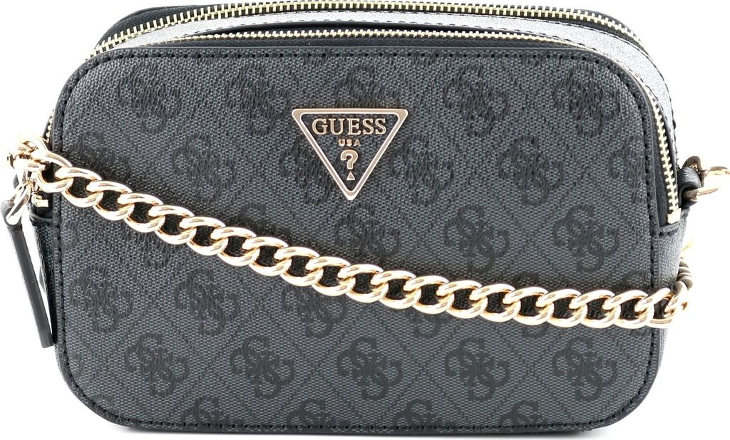 GUESS Damen Schultertasche Noelle Coal Logo : grau-11 Produktbild 