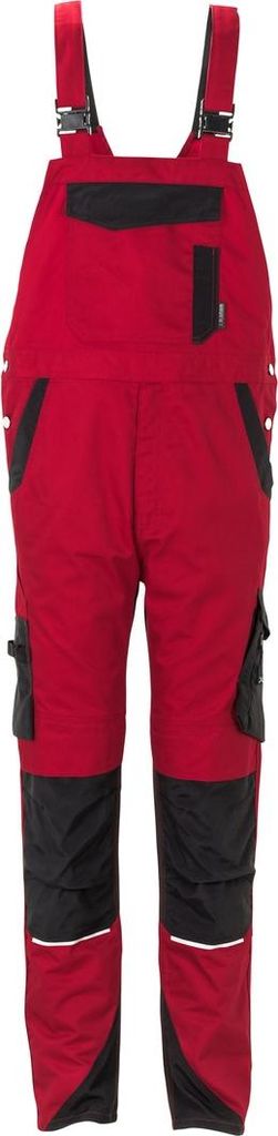 Größe 98 Planam Norit Herren Latzhose rot schwarz Modell 6527