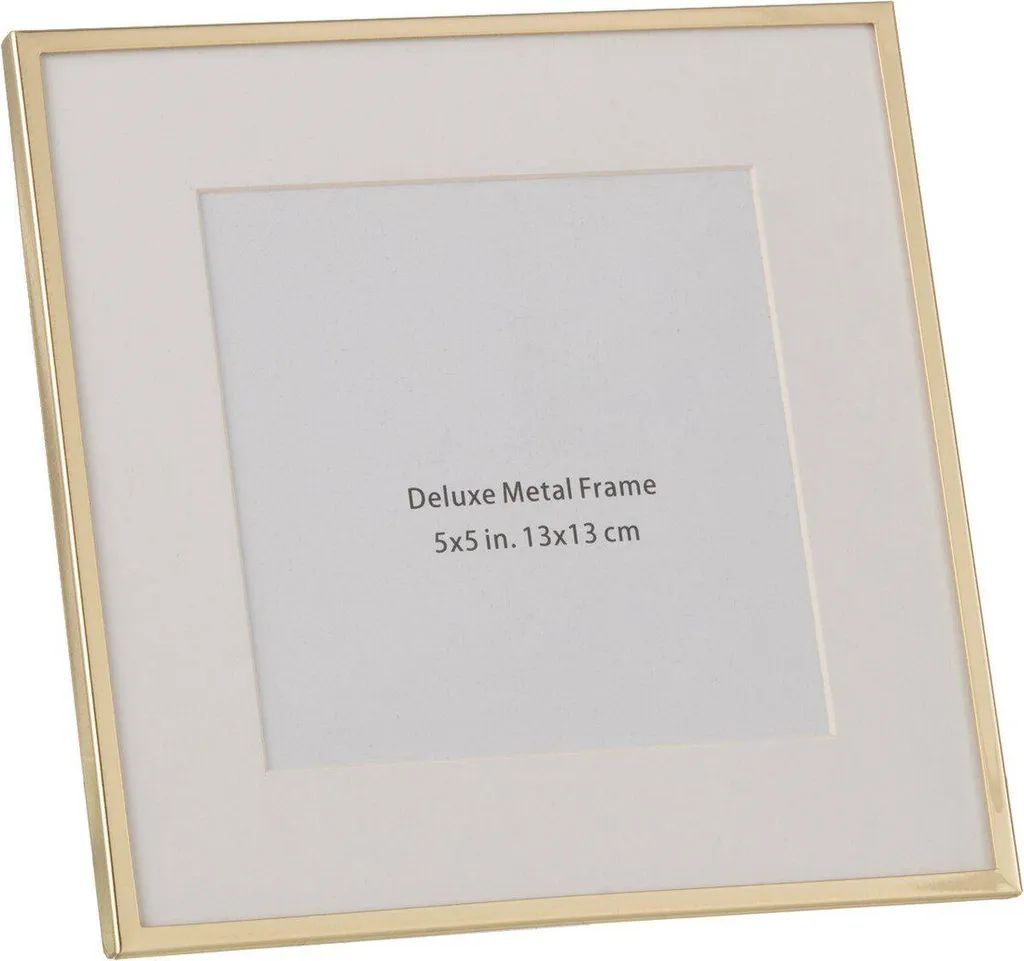Cadre Photo Métal Or 13X13 : Valorisez vos Images avec un Bord Fin Chic