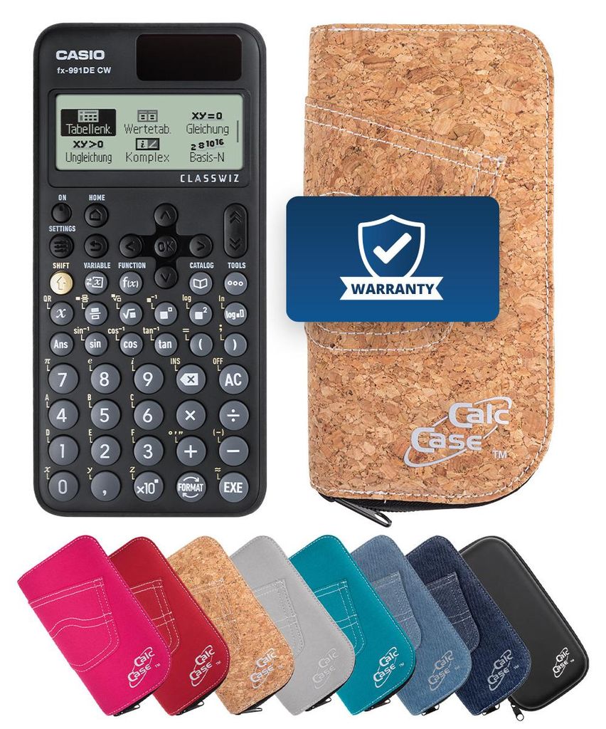 Casio FX-991 DE CW Taschenrechner mit Schutztasche kork