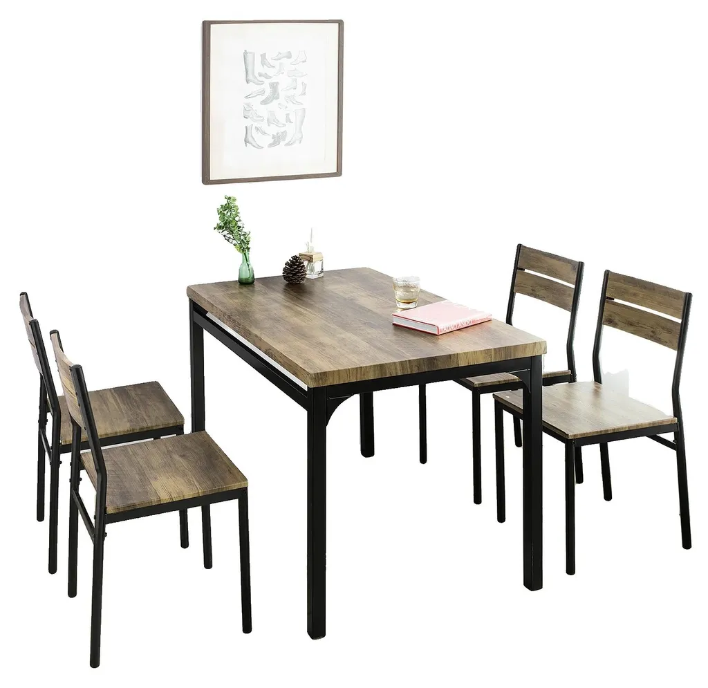 Chaise de salle à manger NATUR - Lot de 4 pour Repas Famille et Amis