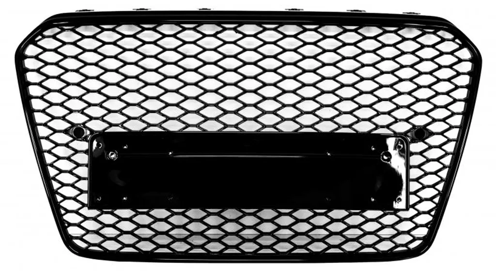 Grille de calandre sans emblème Audi A5 8T 2012-2015 look RS noir brillant