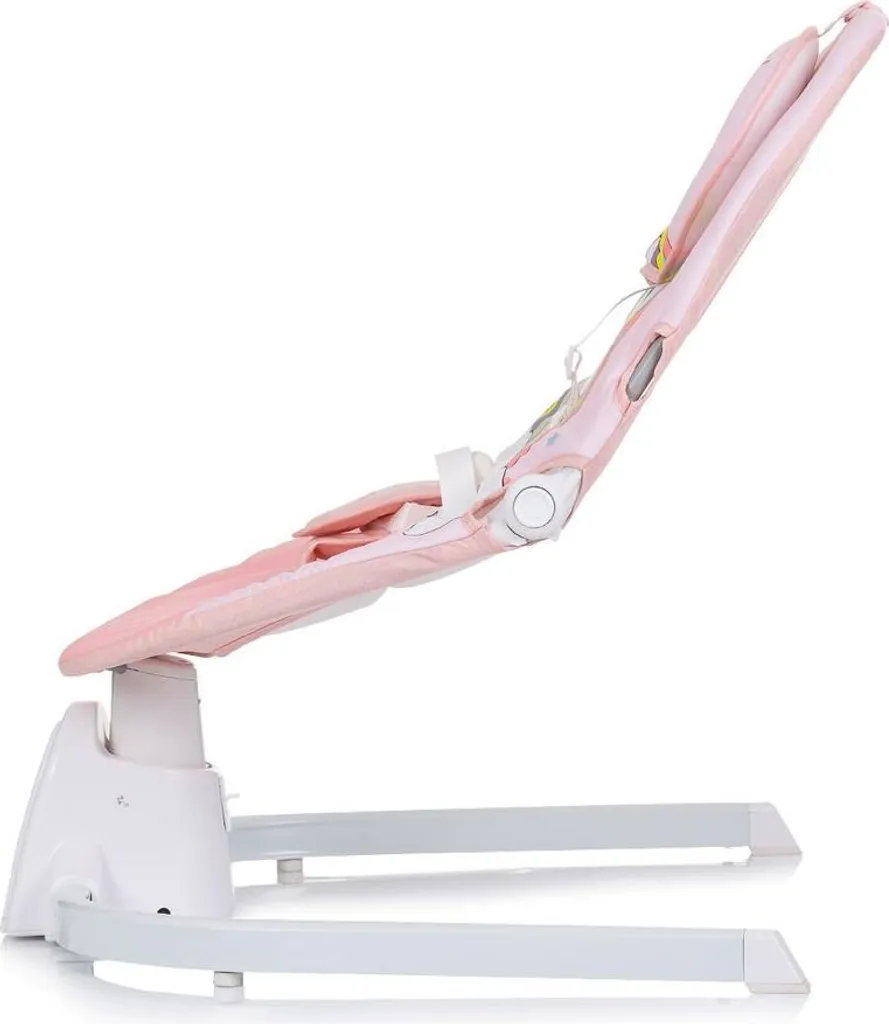 Transat Bébé Oasis avec Télécommande et Moustiquaire Protectrice Rose