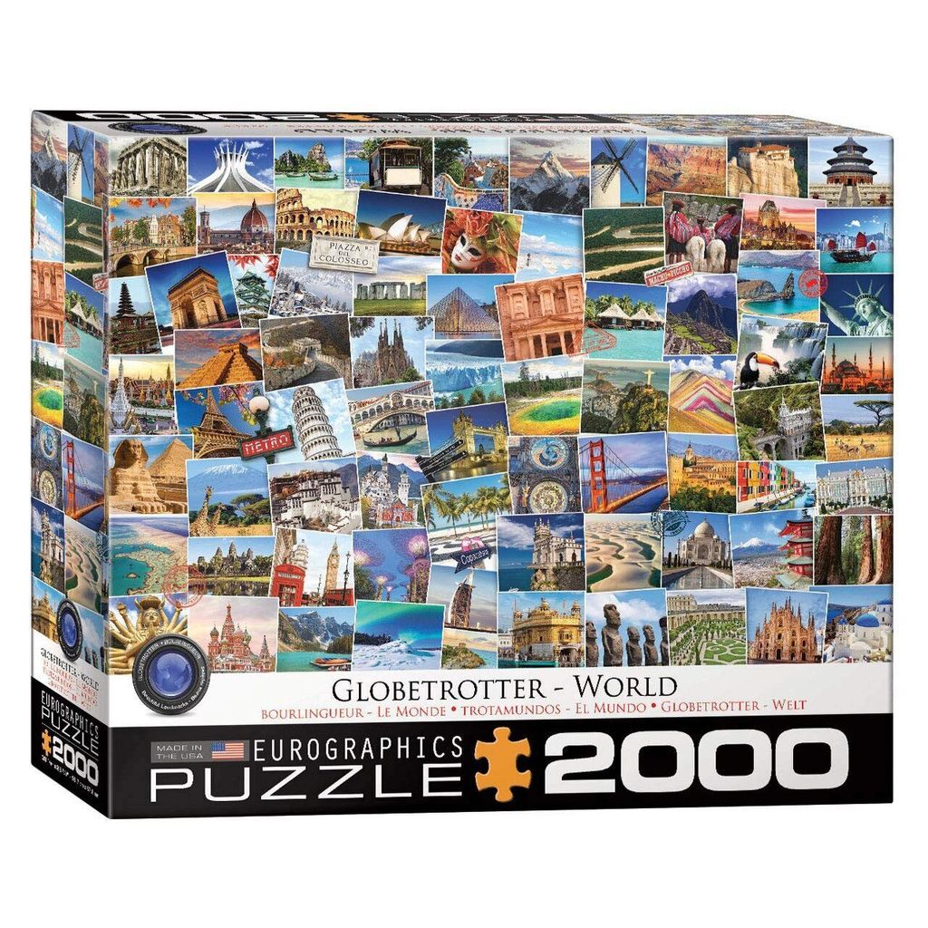 Puzzle 2000 elementów. Globetroter-Świat Zdjęcie produktu 