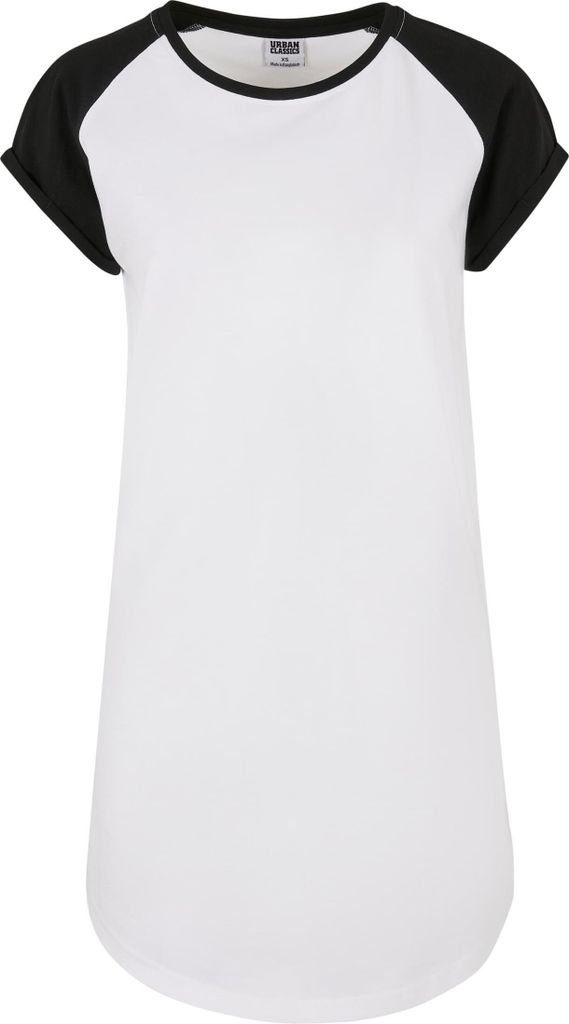 Urban Classics Ladies - Raglan Shirt Kleid weiß - M