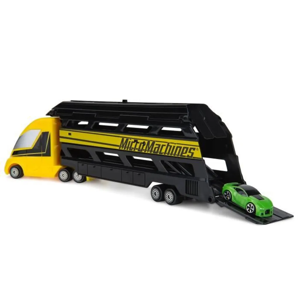 Micro Machines Le Transporteur de Voitures : Camion de Collection Officiel