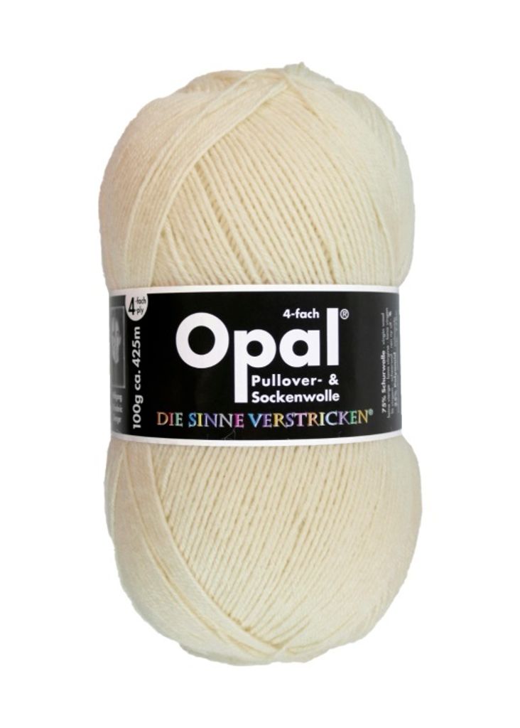 Opal Sockengarn - Uni 4fach Farbe: 3081 natur