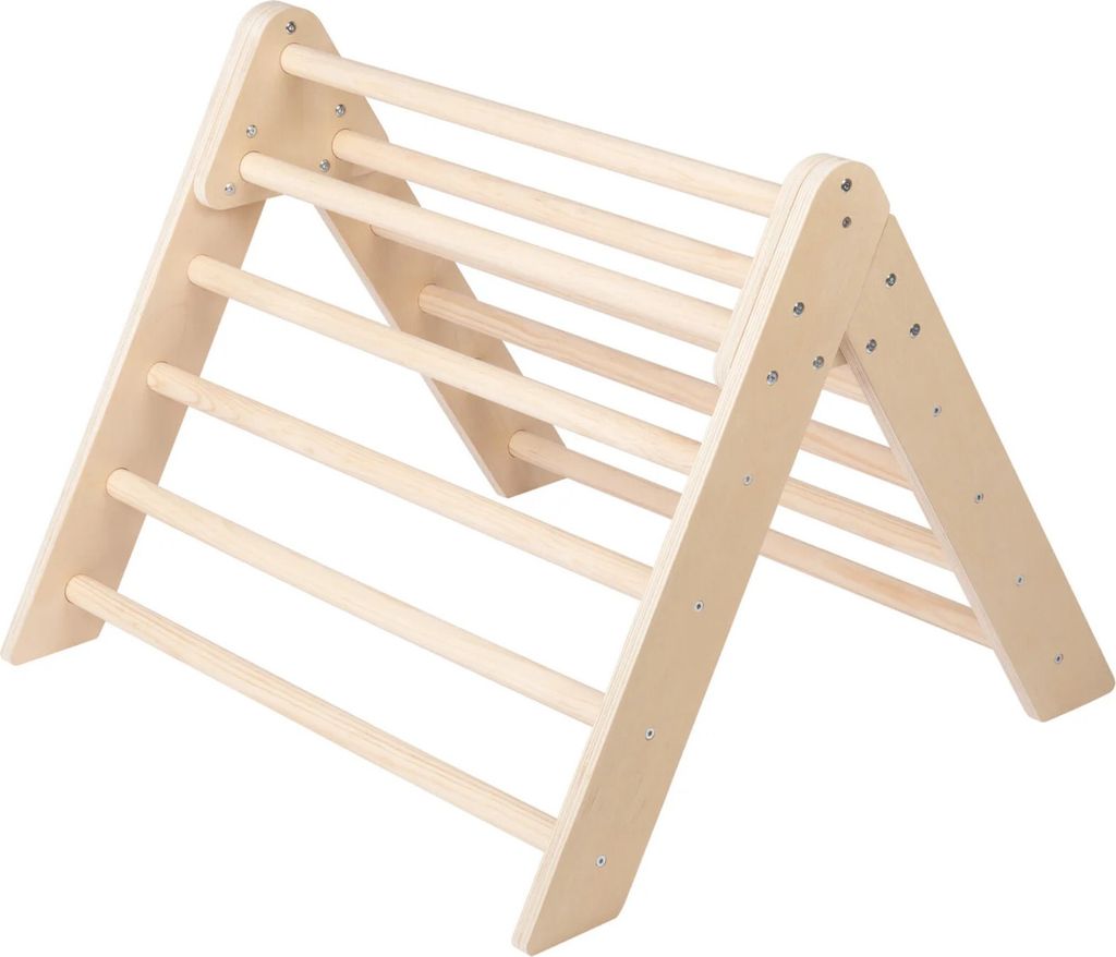 Playtive Kletterdreieck, Kinder Spielen aus Massivholz kombinierbar ab 2 Jahren
