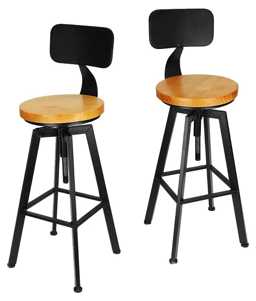 Siège de bar pour comptoir de cuisine, hauteur réglable 24-30 pouces