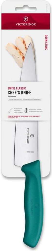 Swiss Classic, Kochmesser, 19cm, gerade, grün, Blister