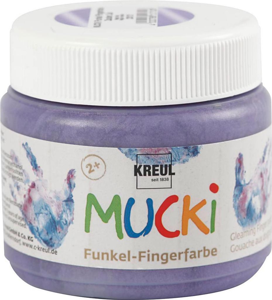 Mucki Vingerverf - Paars Metallic, 150ml Image du produit 