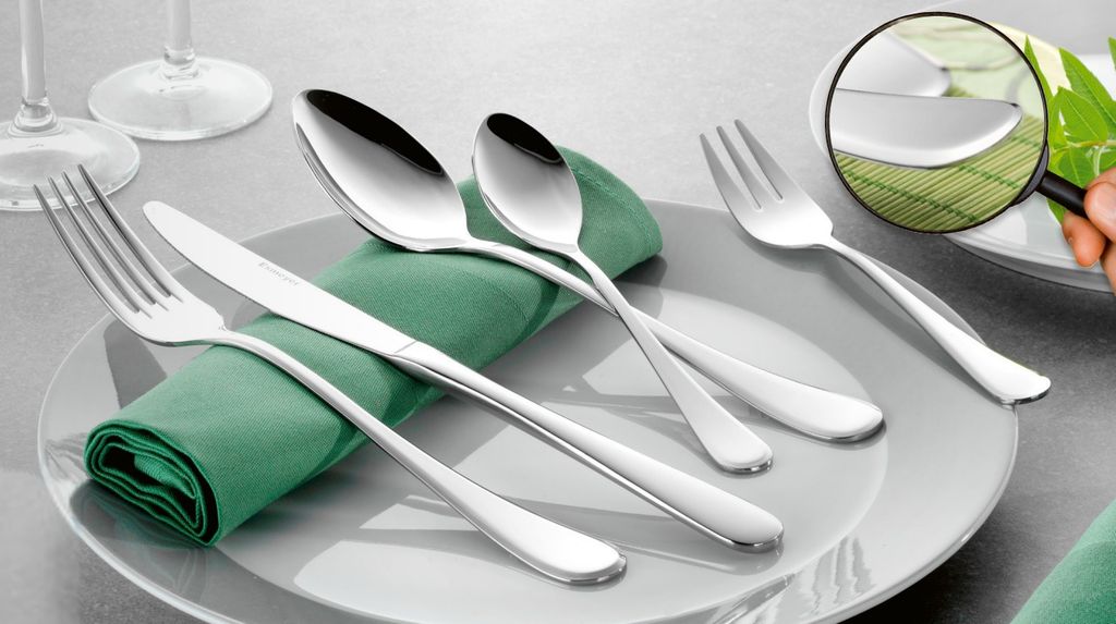 Esmeyer 24-tlg. Menü Besteck Set 'CELINE' Bistro 18/0 Edelstahl poliert edel und schlicht - 6 Personen