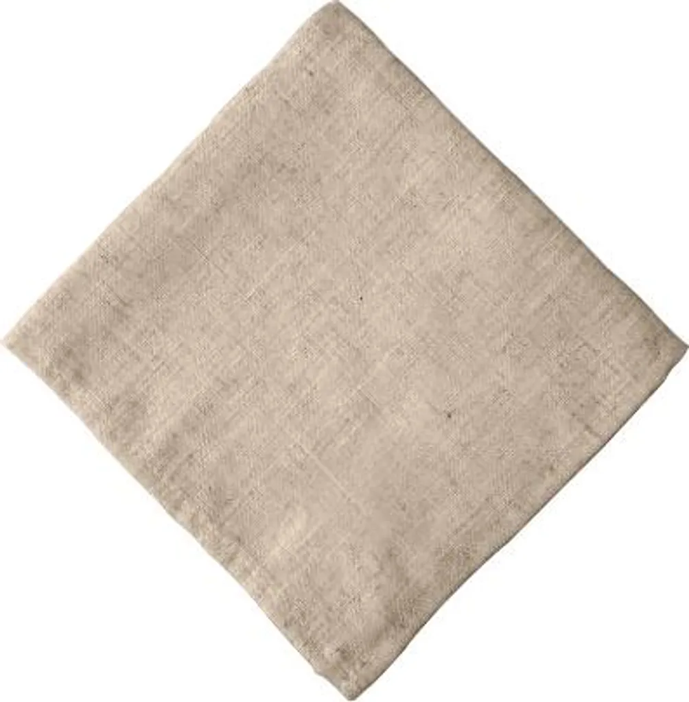 Serviettes de table beige en lin 45x45cm - Idéal réception et fêtes