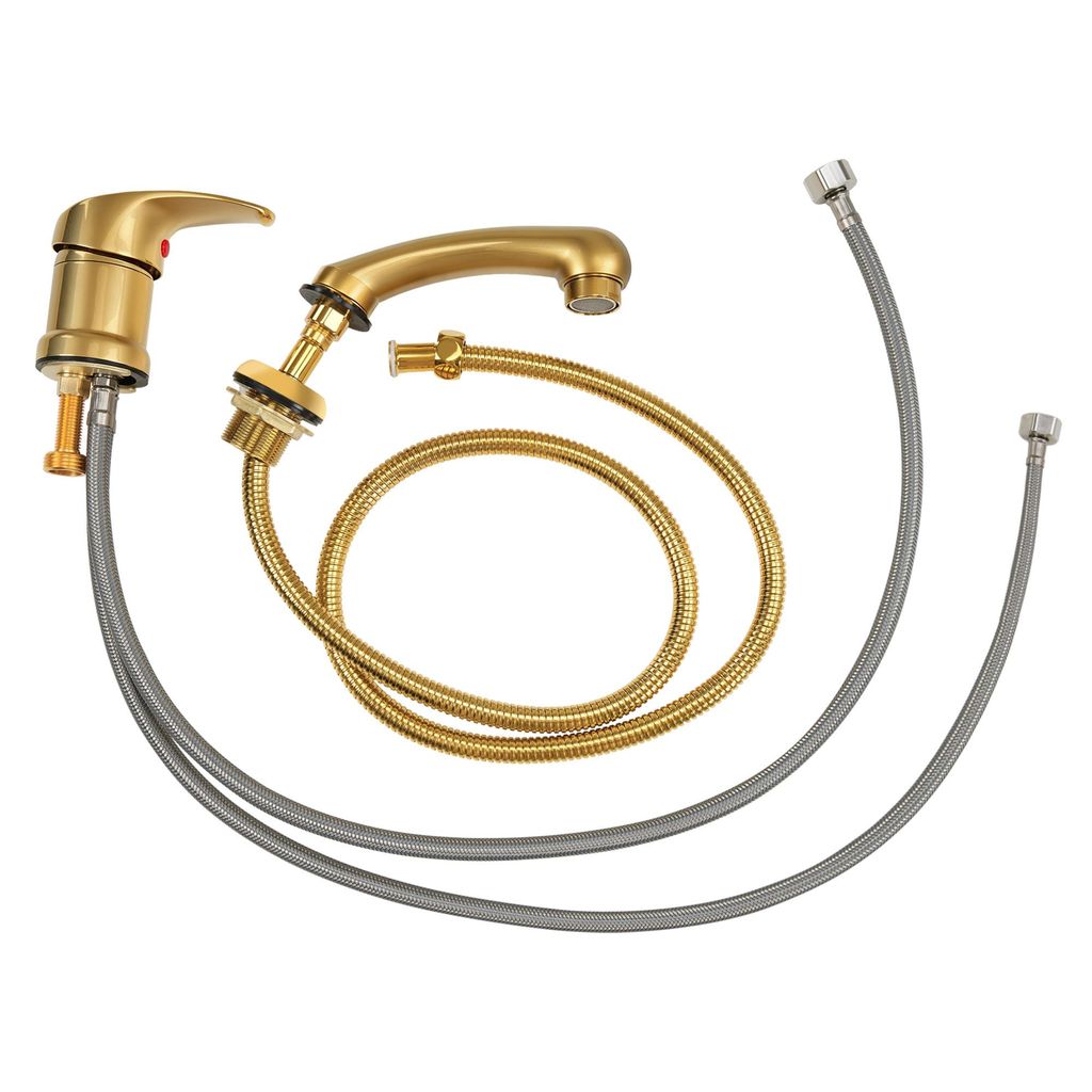 Mischbatterie und Handbrause Wasserhahn Waschbecken 8611 Produktbild 