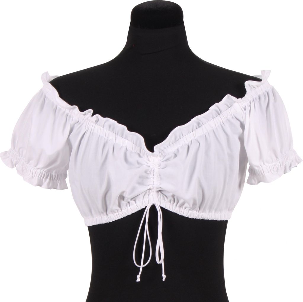 Dindlbluse Anna weiß, Größe:44