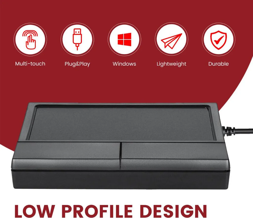 Large Pavé Tactile Perixx Peripad-504 Filaire - Précision Multi-Touch USB - 2