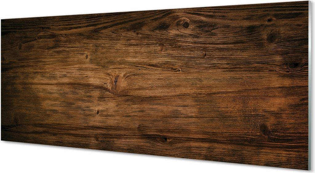 Glasbilder 125x50 Wandkunst Holzmaserung Knoten