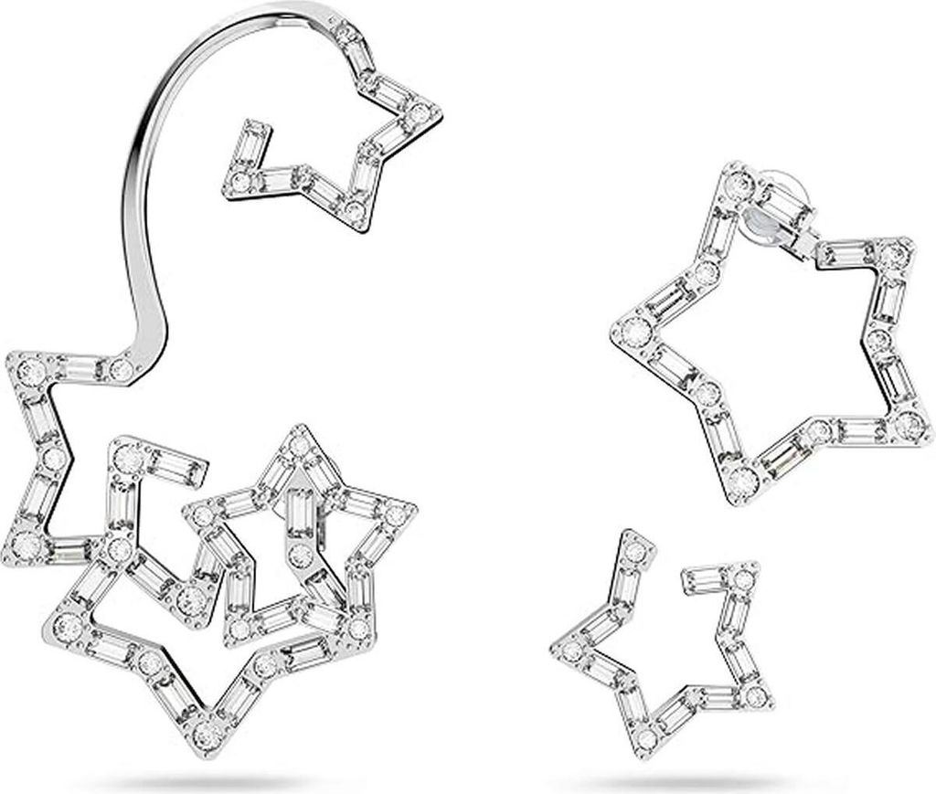 Swarovski Damen Ohrringe Ohrspange Set 3-teilig  Kristalle Produktbild 1