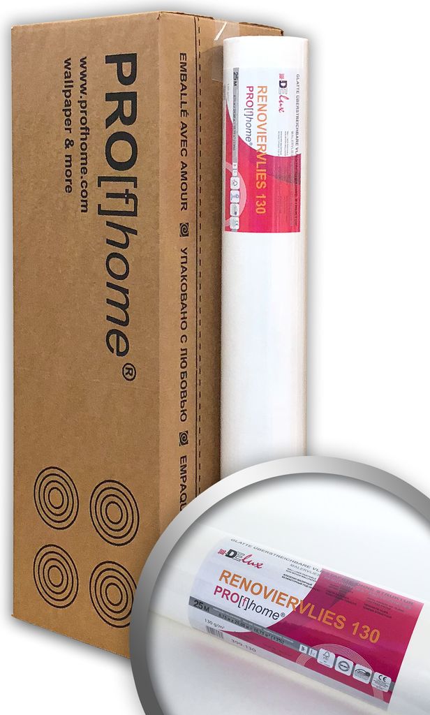 Hladké vliesové plátno Profhome Renoviervlies 399-130-4 130 Obrázek produktu 
