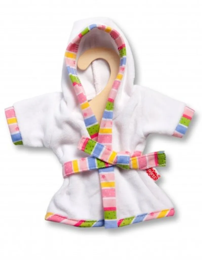 Vêtement de poupée : mini peignoir de sortie de bain taille 20-28 cm - 3