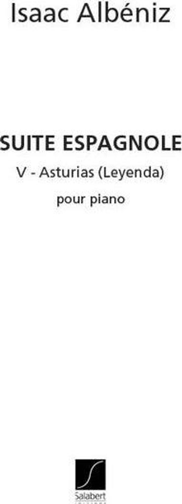 Suite espagnole no.5 piano seulAsturias (leyenda)