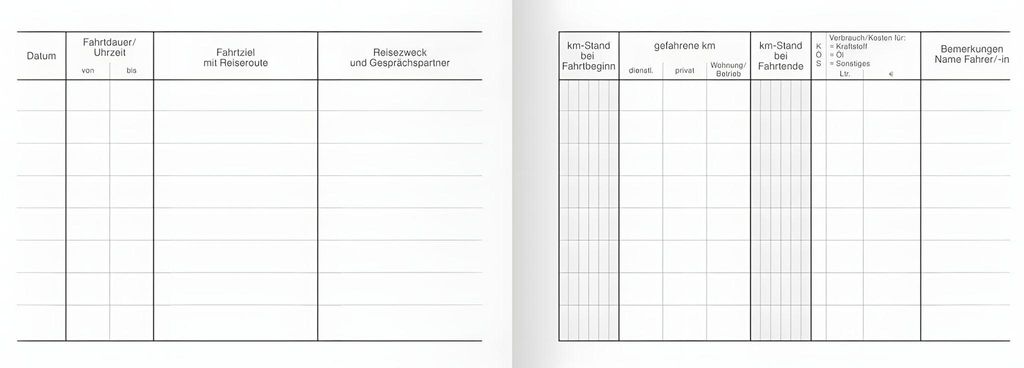 BRUNNEN 1010141 Fahrtenbuch „für Kraftfahrzeuge“, A6 quer, Obrázok produktu 