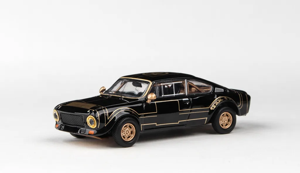 Voiture Miniature Skoda 200RS 1974 Noir - Modèle Réduit Abrex 1:43