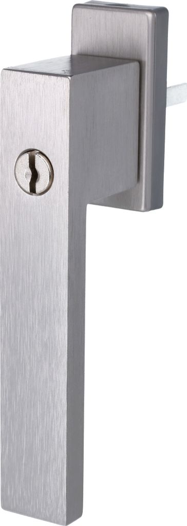 Fenstergriff Fensterolive Rasterolive Abschliessbar Einbruchschutz mit Schlüssel Edelstahl eloxiert F9