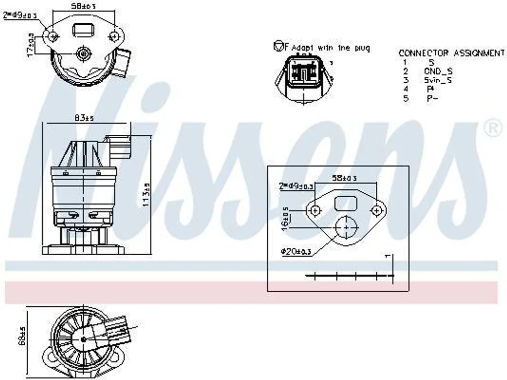 Soupape AGR pour Honda Civic VIII pour corriger les pertes de puissance