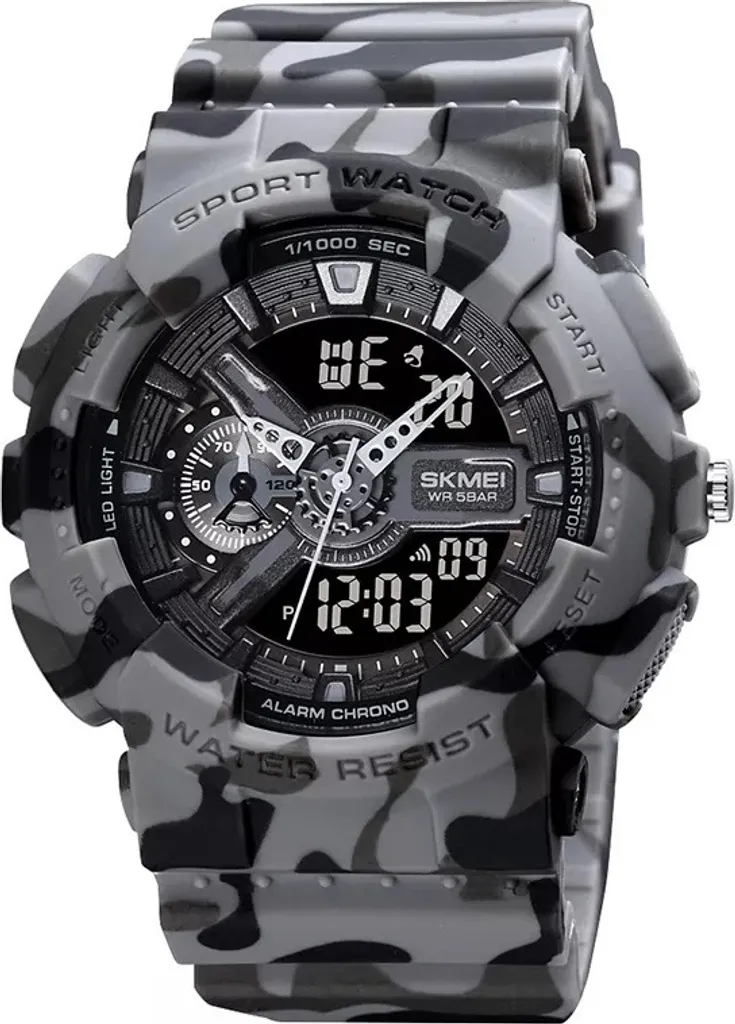 Montre Homme pour Randonnée et Outdoor SKMEI Leon Camouflage Résistante