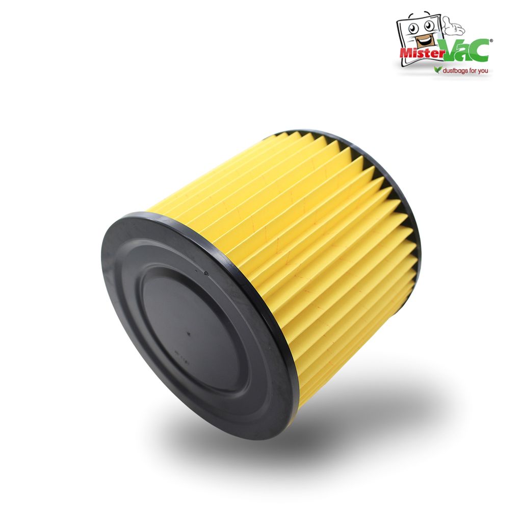 MisterVac Lamellenfilter Ersatzfilter kompatibel mit DEXTER VOD1420SF Nass&Trocken