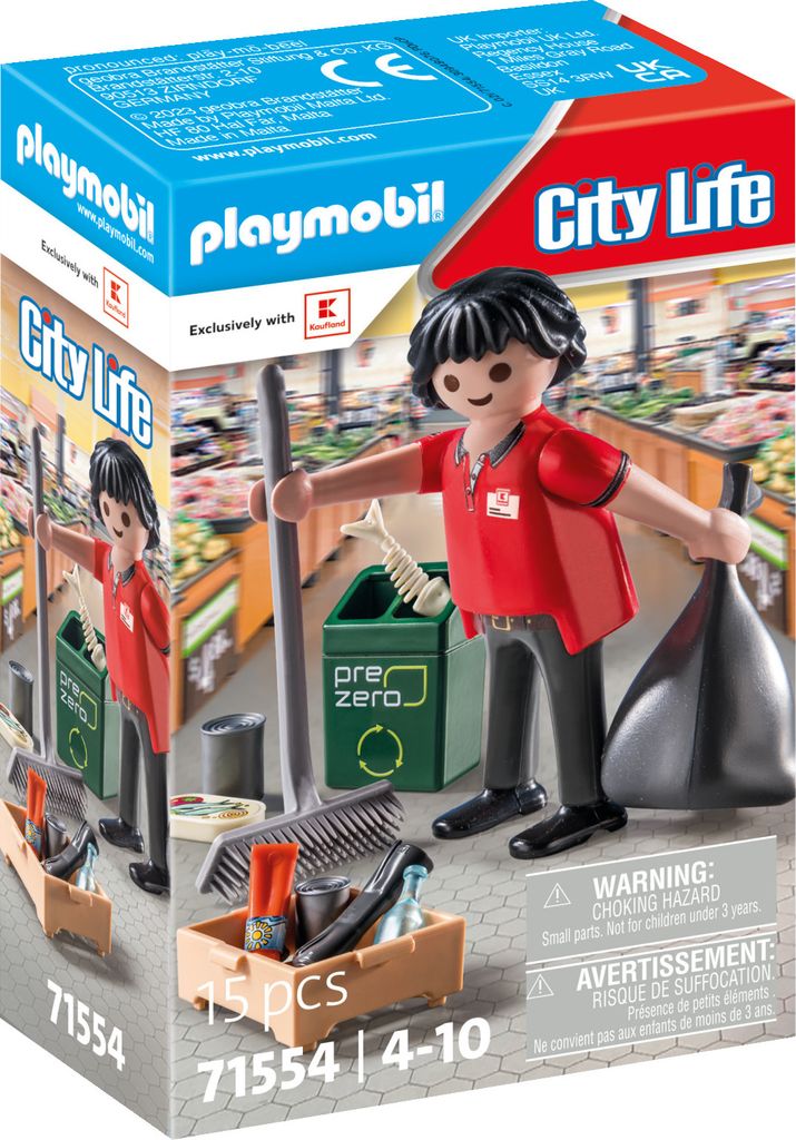 PLAYMOBIL Kaufland 71554 Addetto al supermercato Immagine del prodotto 