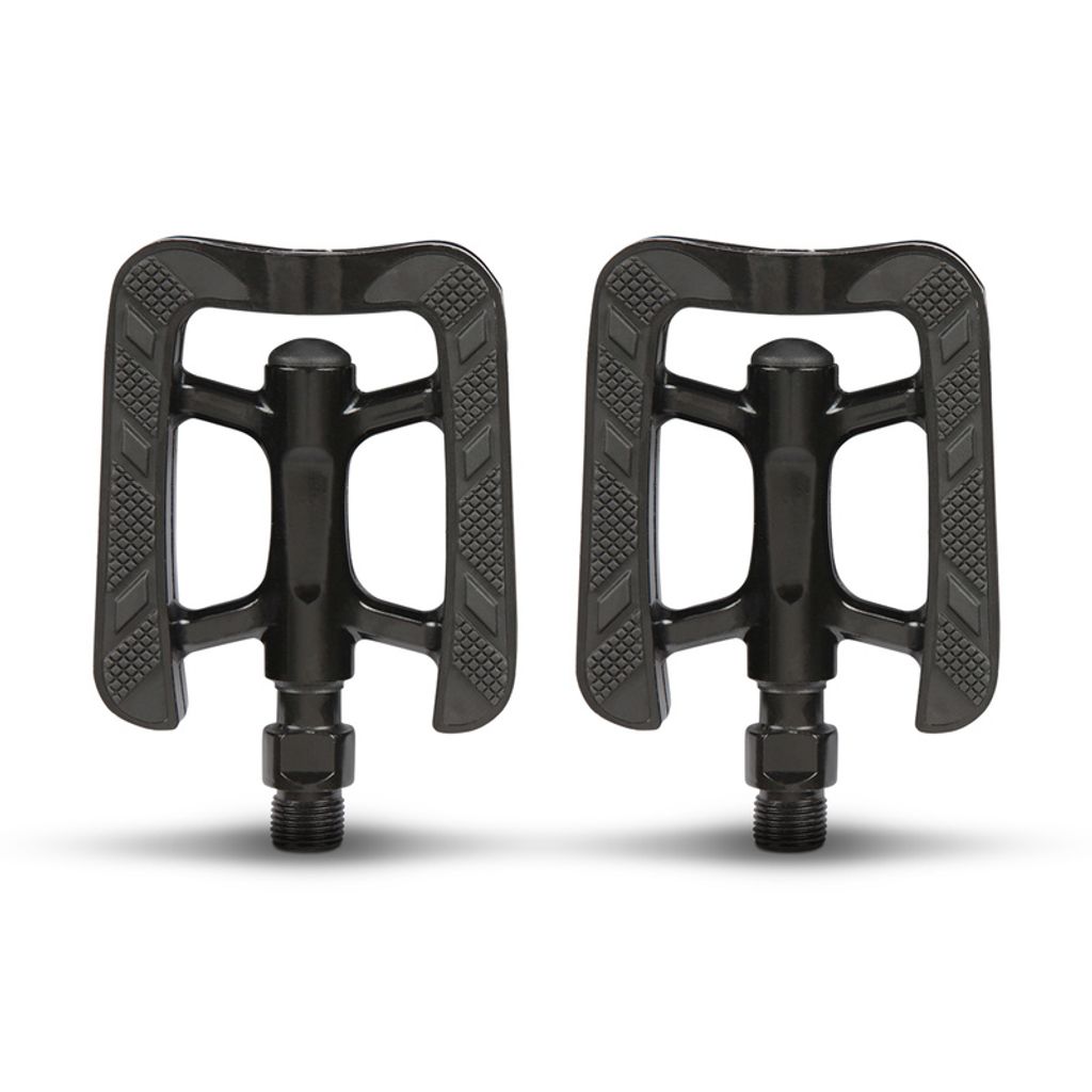 Fahrradpedale "Schwarz" City-Trekking mit Reflektoren passend für alle Fahhradtypen, Trekkingrad, E-Bike, Tourenrad, Citybike - Komfort Pedale