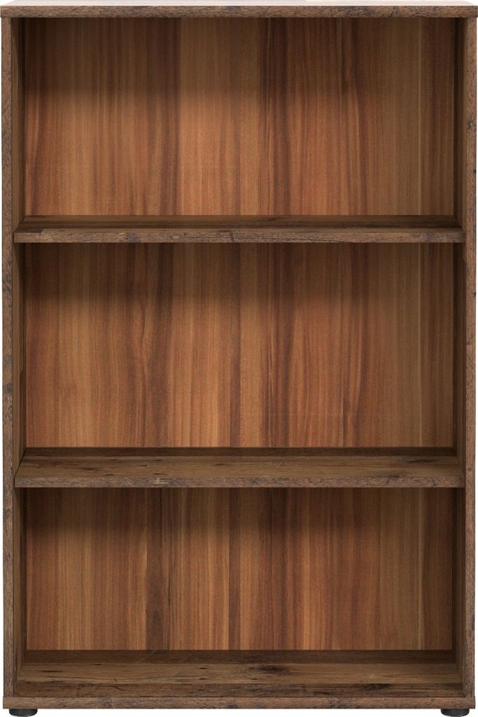 Regal >TEMPRA2< 2 Böden, in Old-Wood Vintage Nachbildung - 73,7x111,1x34,8cm (BxHxT)