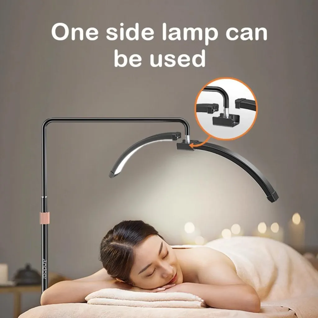 Lampadaire LED autonome modulable de 249 à 2000 lm noir