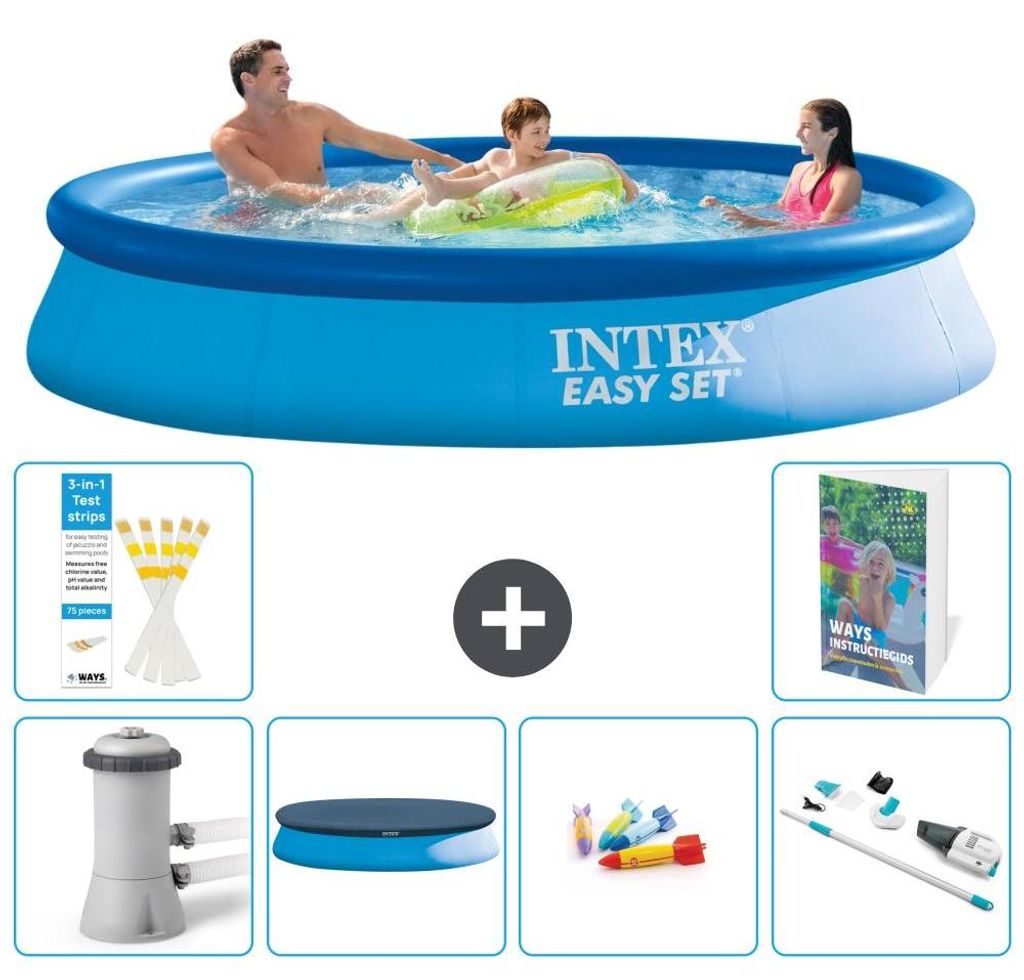 Easy Set Pool Rund - 366x76 cm - 7-teilig S269