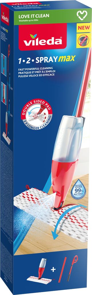 Vileda 1-2 Spraymax Sprühwischer, Bodenwischer Zdjęcie produktu 2