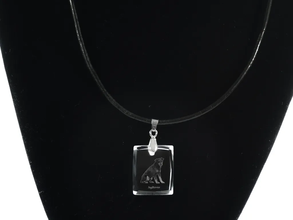 Collana Jagdterrier Art-Dog: Gioielli di Lusso in Cristallo con Cane - 5