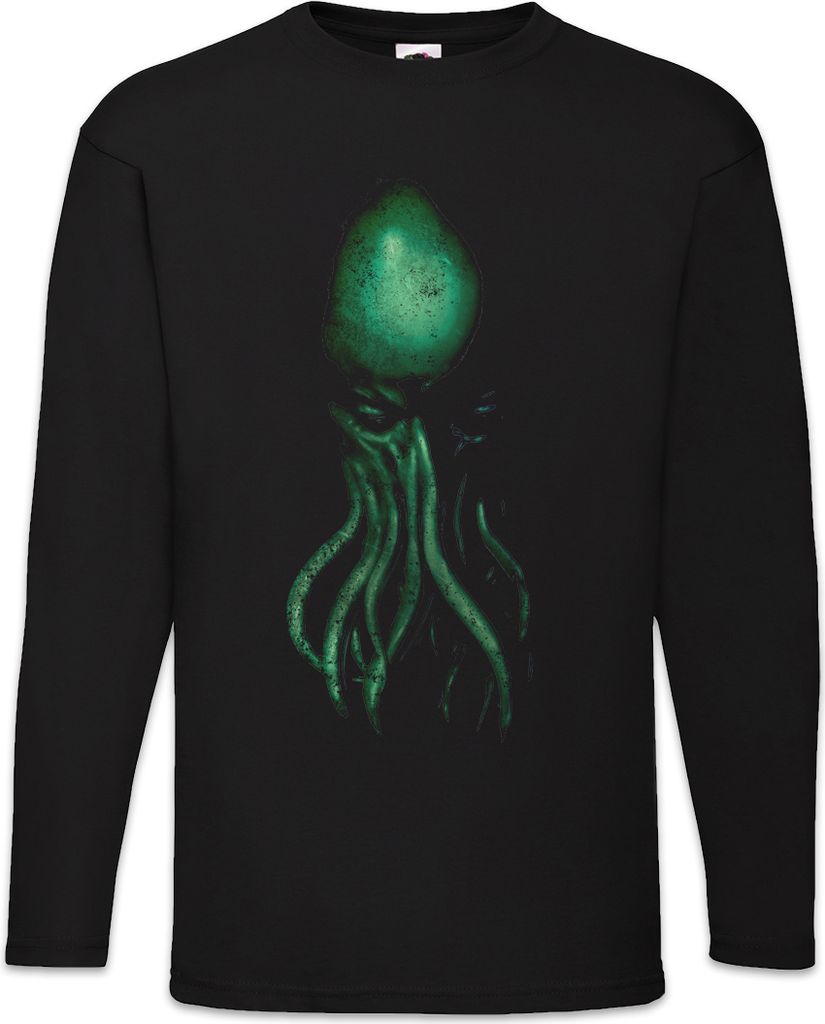 Urban Backwoods Cthulhu XII, Langarm T-Shirt, Farbe: Schwarz, Größe: 3XL