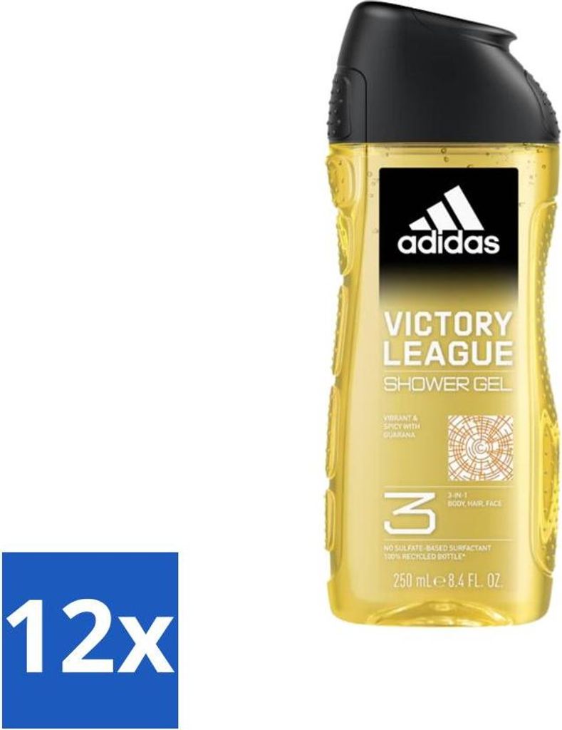 Adidas Duschgel Victory League 250 ml - Vorteilspack - 12 Stücke