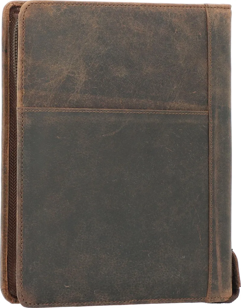 Organiseur WICK en Cuir Véritable Marron avec Rangement Multi-usage - 6