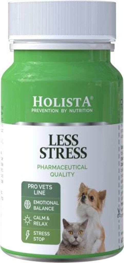 HOLISTA Less stress - nahrungsergänzungsmittel für hunde und katzen - 60 tabletten